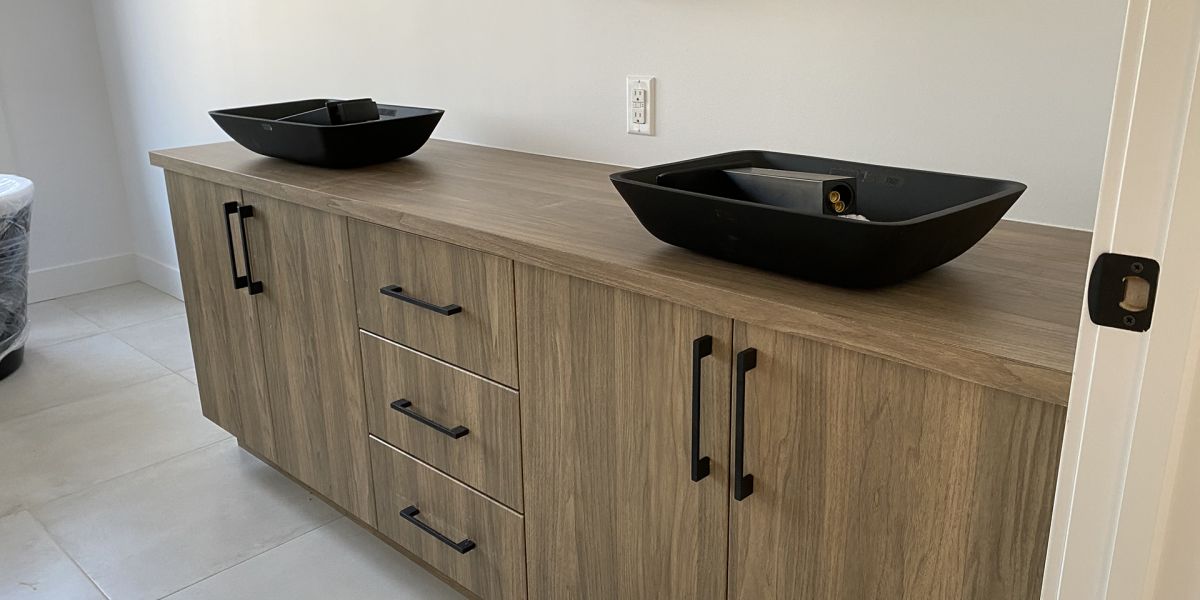 Modern custom vanity